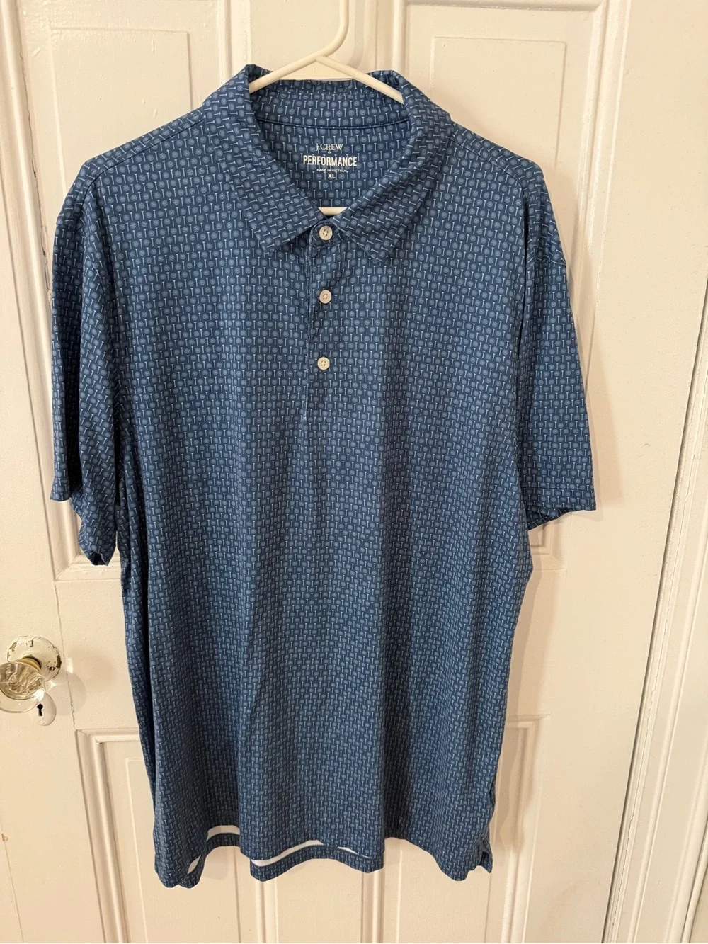 J Crew Performance Blue golf Polo Shirt